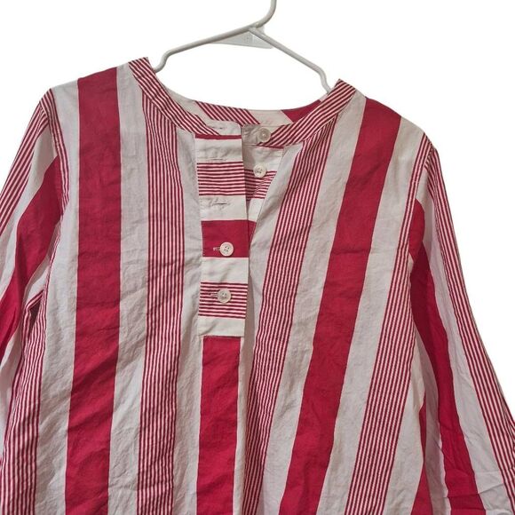 J. Crew Women's Red & White Cotton Striped Skirt & Top EUC - Picture 2 of 11